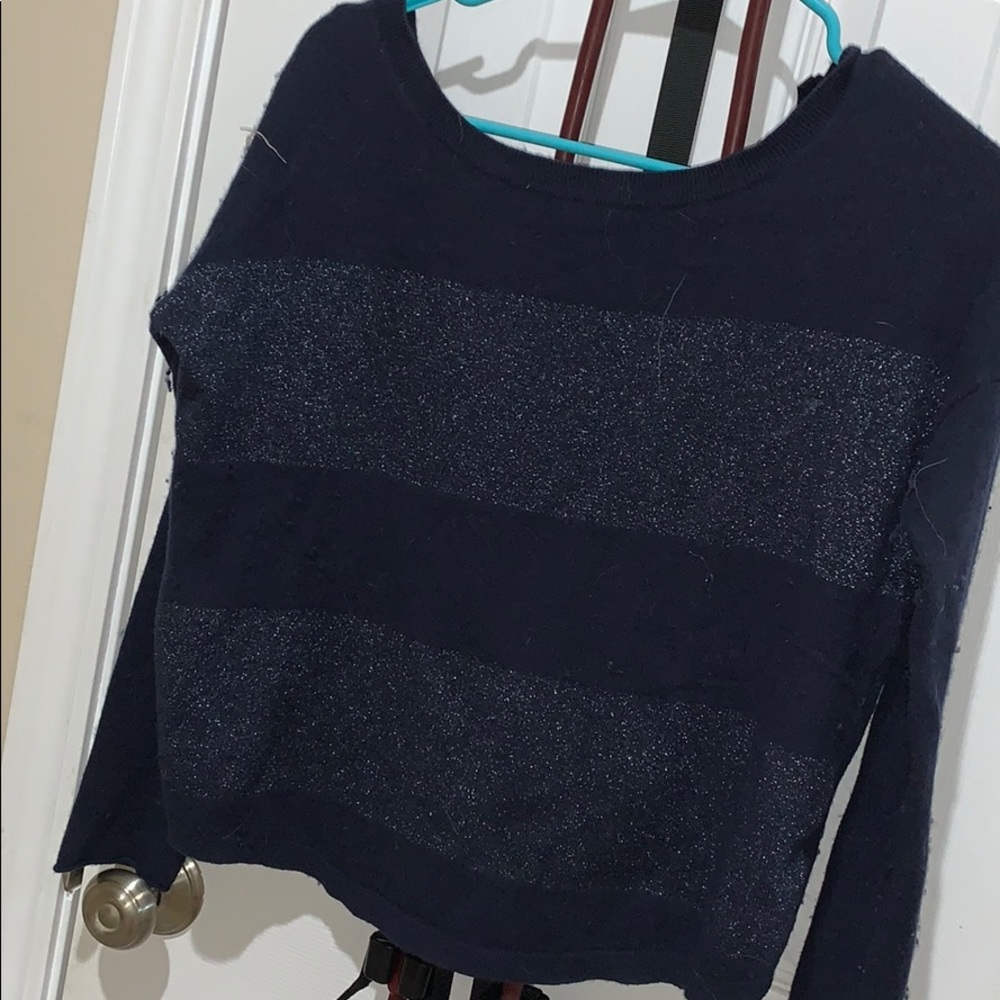 Navy striped sweater